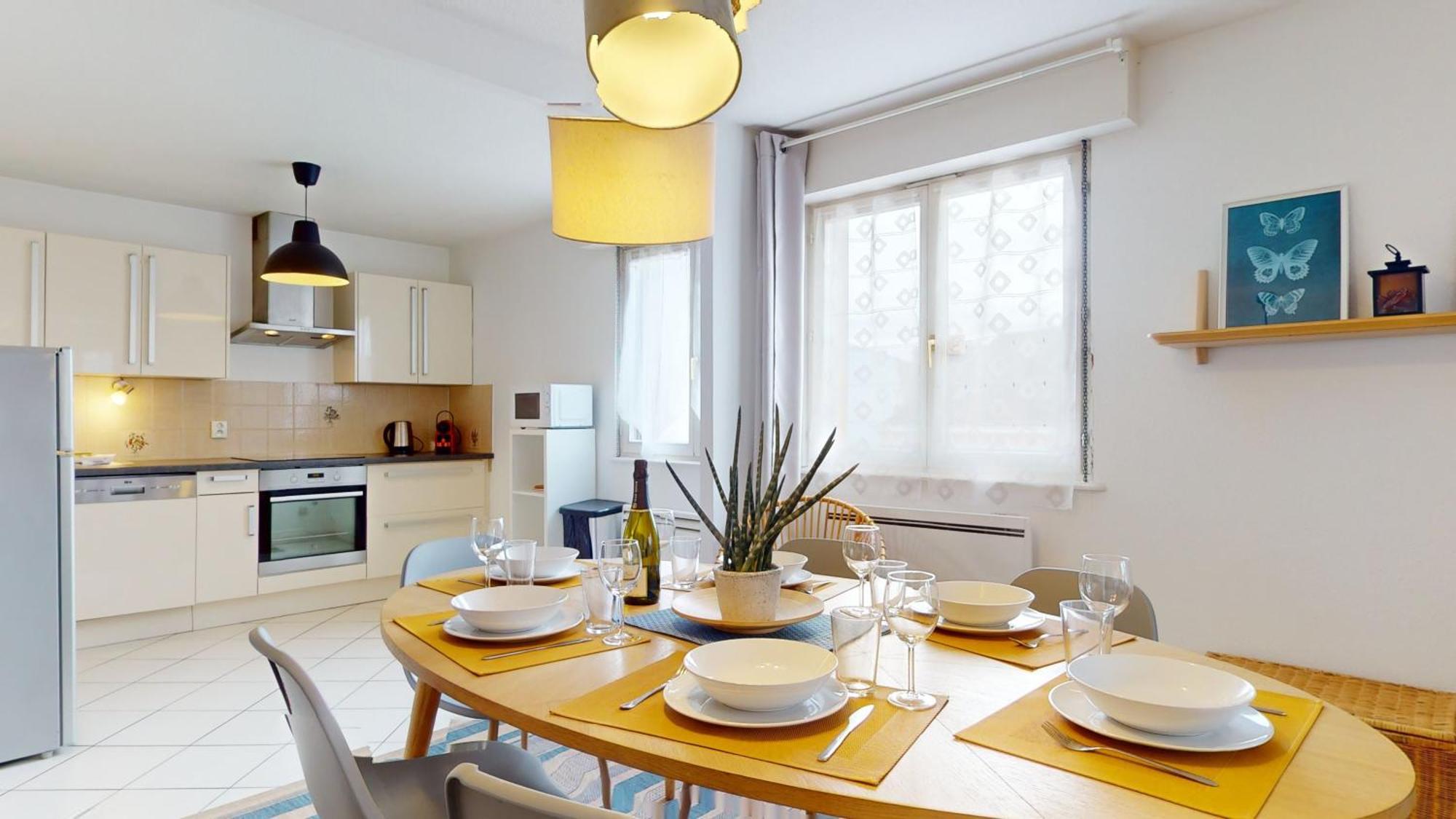 Elegance, Appartement 6 Pers 1 Parking 科尔马 外观 照片